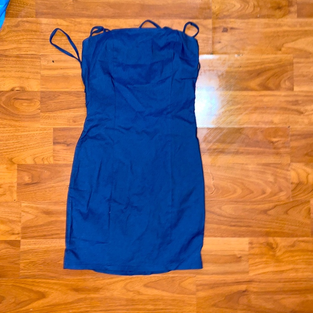 Windsor Denim Backless dress